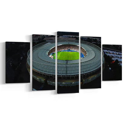 Ernst Happel Stadium in Austria, Stadium Canvas, Sport Art, Gift for him, 5 Panel, Large Canvas, Canvas Print Wall Art