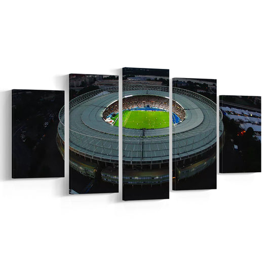 Ernst Happel Stadium in Austria, Stadium Canvas, Sport Art, Gift for him, 5 Panel, Large Canvas, Canvas Print Wall Art