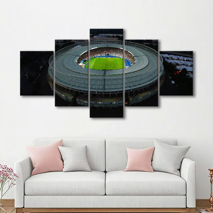Ernst Happel Stadium in Austria, Stadium Canvas, Sport Art, Gift for him, 5 Panel, Large Canvas, Canvas Print Wall Art