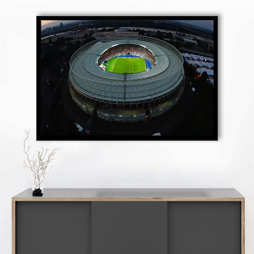 Ernst Happel Stadium in Austria, Stadium Canvas, Sport Art, Gift for him, Framed Art Print Wall Decor, Picture Framed