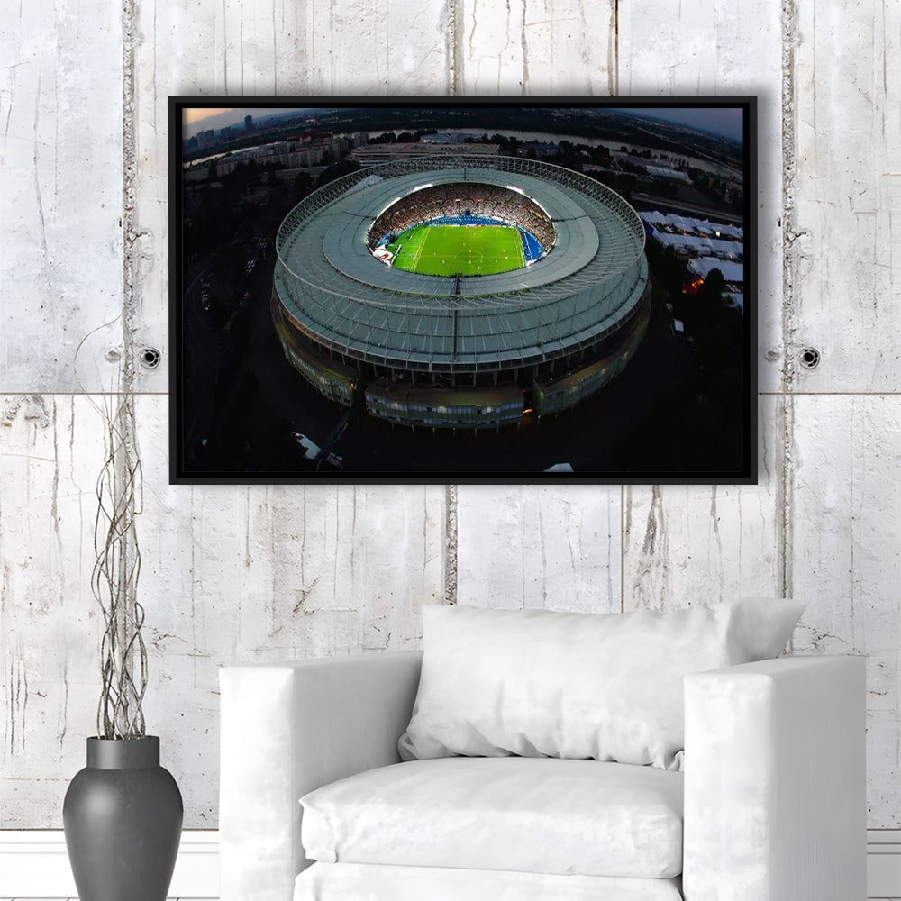 Ernst Happel Stadium in Austria, Stadium Canvas, Sport Art, Framed Canvas Print Wall Art, Floating Frame