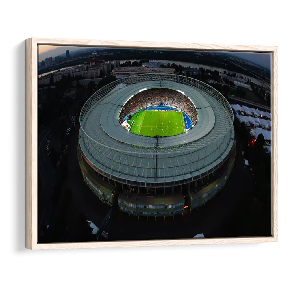 Ernst Happel Stadium in Austria, Stadium Canvas, Sport Art, Framed Canvas Print Wall Art, Floating Frame