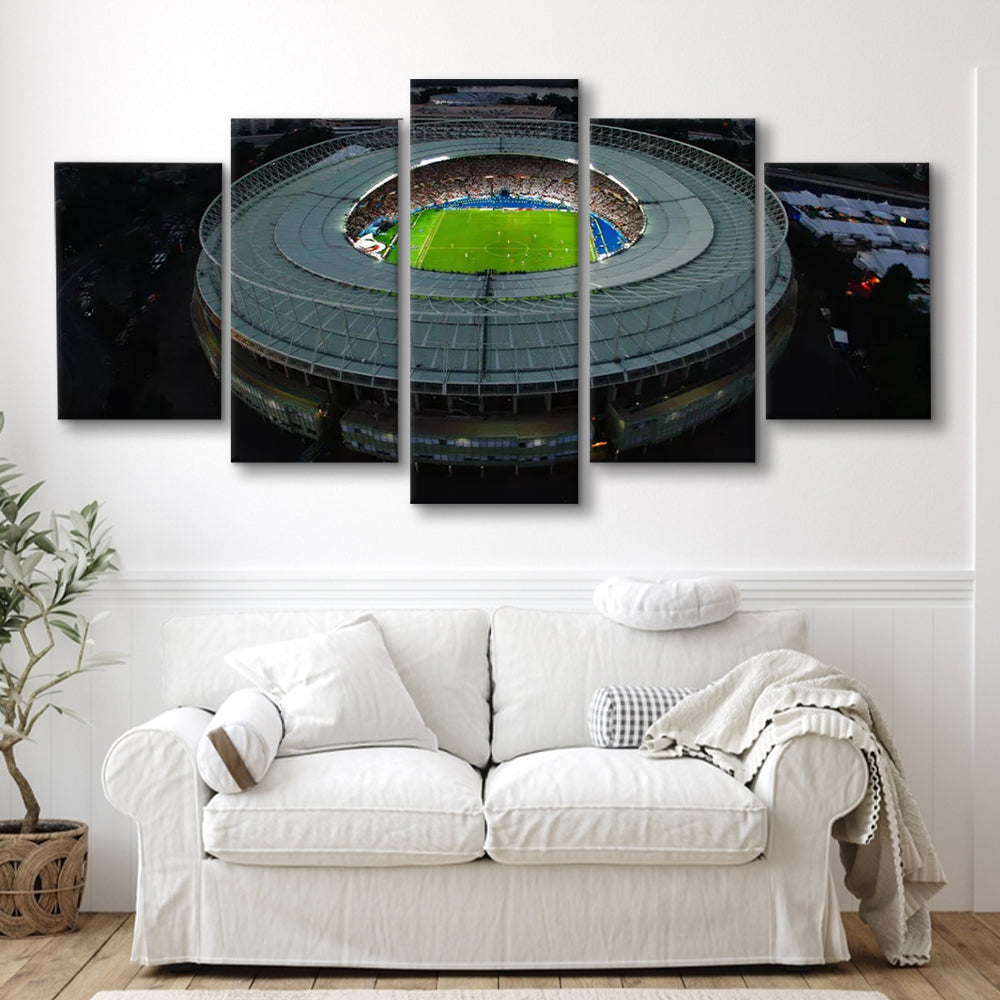 Ernst Happel Stadium in Austria, Stadium Canvas, Sport Art, Gift for him, 5 Panel, Large Canvas, Canvas Print Wall Art