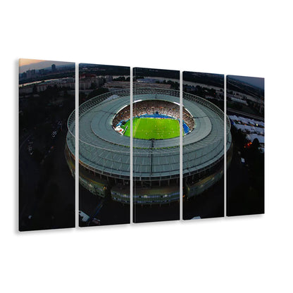 Ernst Happel Stadium in Austria, Stadium Canvas, Sport Art, 5 Panel B, Extra Large Canvas, Canvas Print Wall Art