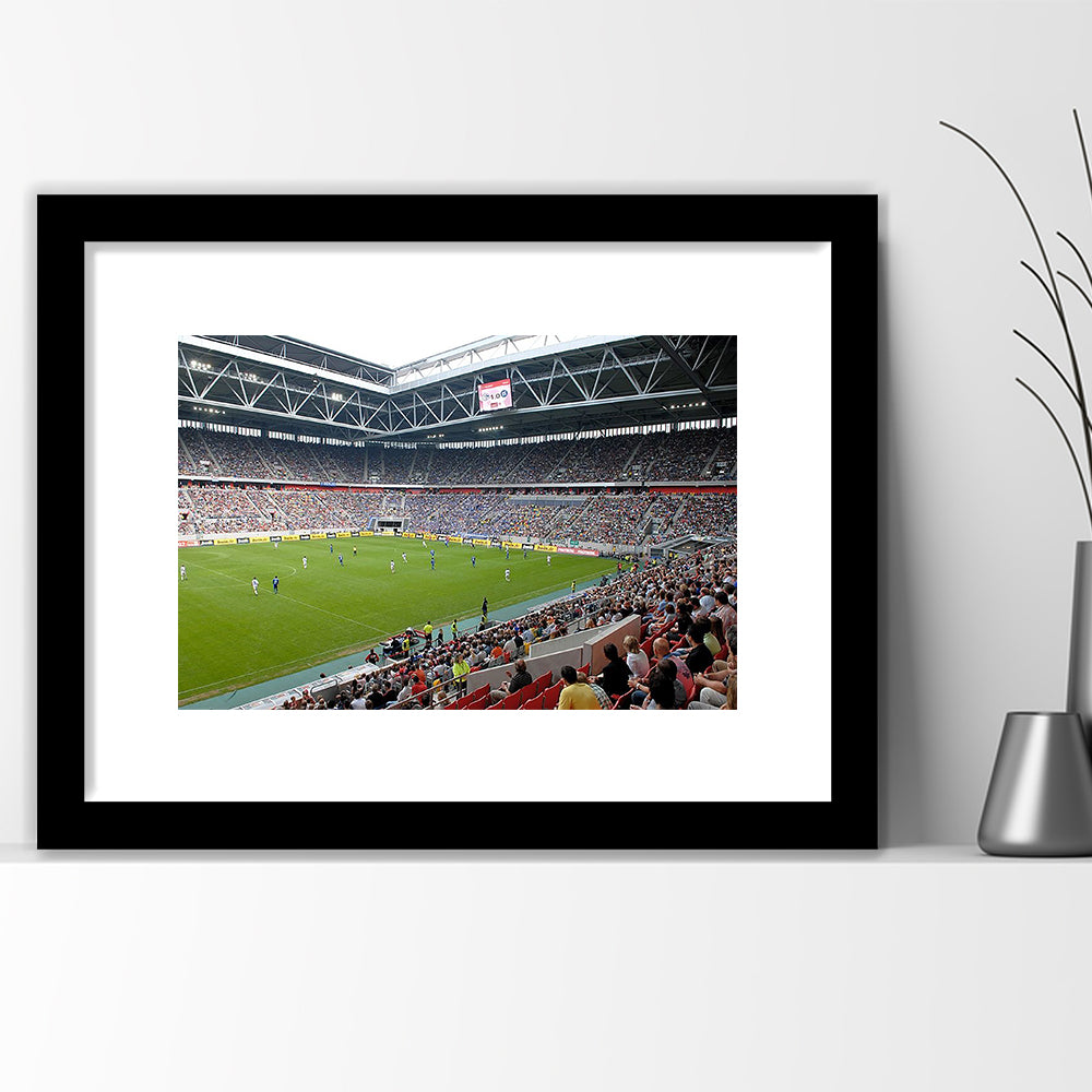 Esprit Arena, Stadium Canvas, Sport Art, Gift for him, White Border Framed Art Print Wall Decor