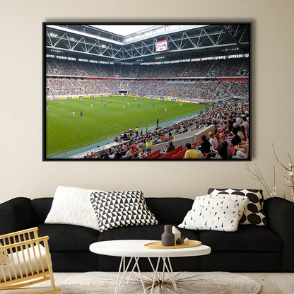Esprit Arena, Stadium Canvas, Sport Art, Framed Canvas Print Wall Art, Floating Frame