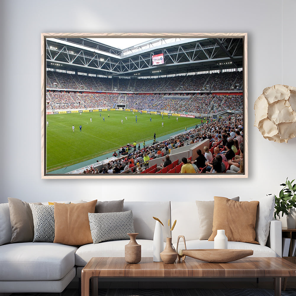 Esprit Arena, Stadium Canvas, Sport Art, Framed Canvas Print Wall Art, Floating Frame