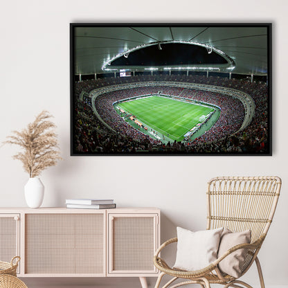 Estadio Akron Estadio Omnilife, Stadium Canvas, Sport Art, Framed Canvas Print Wall Art, Floating Frame
