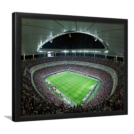 Estadio Akron Estadio Omnilife, Stadium Canvas, Sport Art, Gift for him, Framed Art Print Wall Decor, Picture Framed