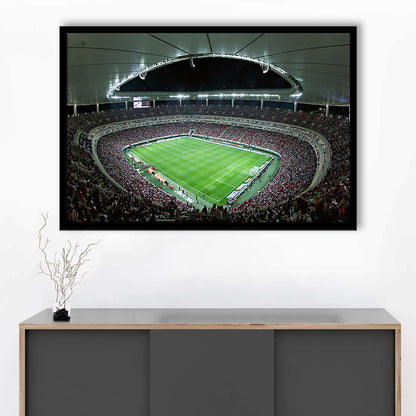 Estadio Akron Estadio Omnilife, Stadium Canvas, Sport Art, Gift for him, Framed Art Print Wall Decor, Picture Framed