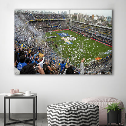 Estadio Alberto J Armando, Stadium Canvas, Sport Art, Gift for him, Man Cave Decor, Art Print, Canvas Print Wall Art