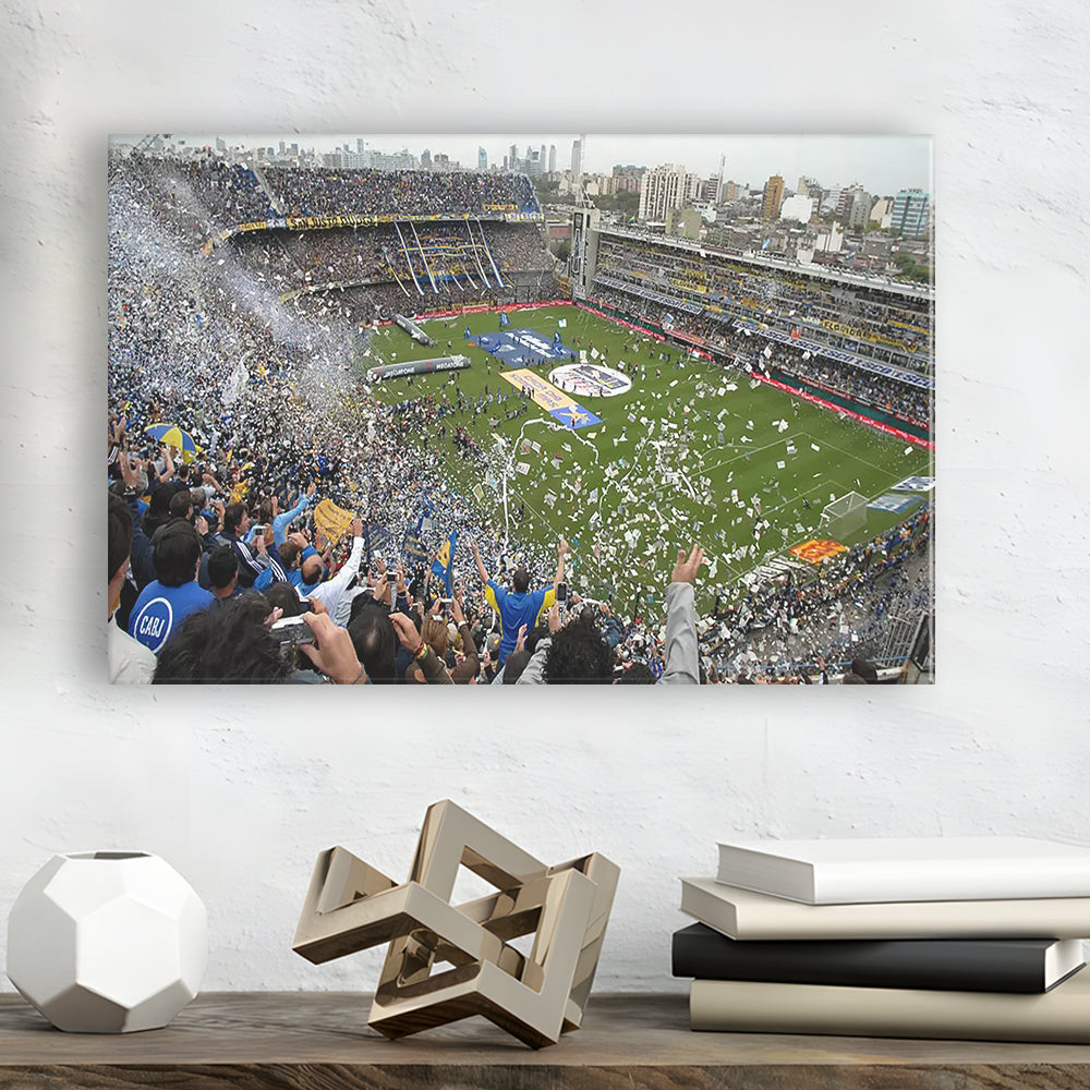 Estadio Alberto J Armando, Stadium Canvas, Sport Art, Gift for him, Man Cave Decor, Art Print, Canvas Print Wall Art
