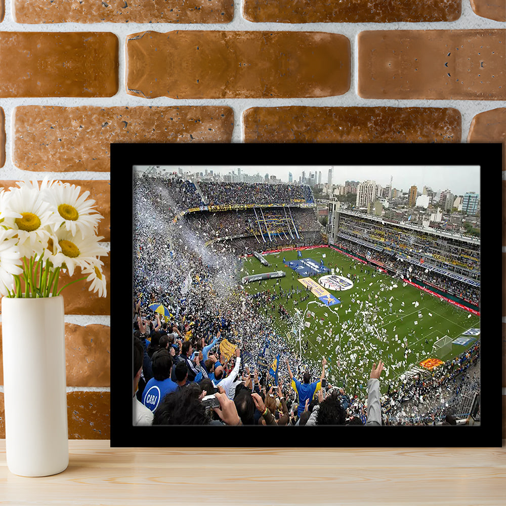 Estadio Alberto J Armando, Stadium Canvas, Sport Art, Gift for him, Framed Art Print Wall Decor, Picture Framed