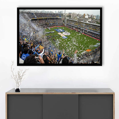 Estadio Alberto J Armando, Stadium Canvas, Sport Art, Gift for him, Framed Art Print Wall Decor, Picture Framed