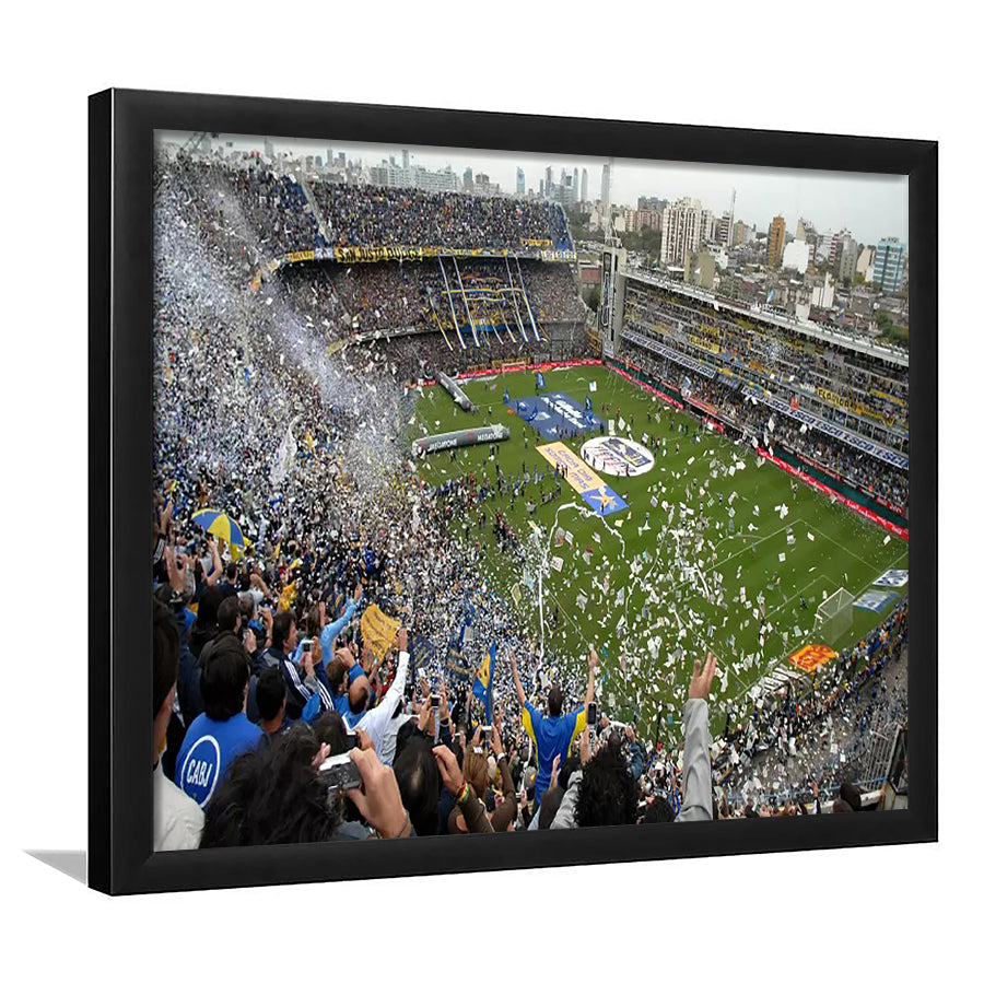 Estadio Alberto J Armando, Stadium Canvas, Sport Art, Gift for him, Framed Art Print Wall Decor, Picture Framed