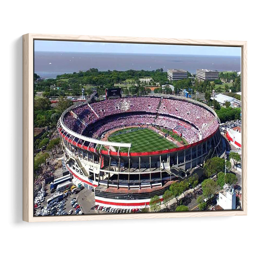 Estadio Antonio Vespucio Liberti, Stadium Canvas, Sport Art, Framed Canvas Print Wall Art, Floating Frame