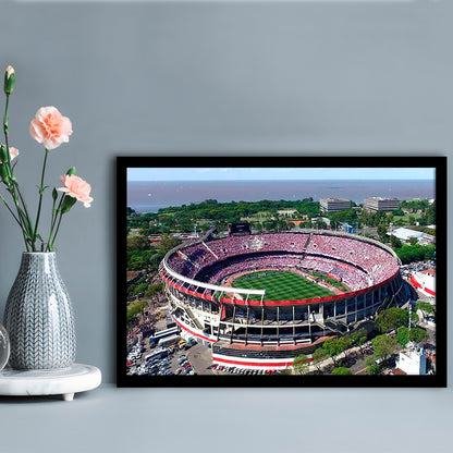 Estadio Antonio Vespucio Liberti, Stadium Canvas, Sport Art, Gift for him, Framed Art Print Wall Decor, Picture Framed