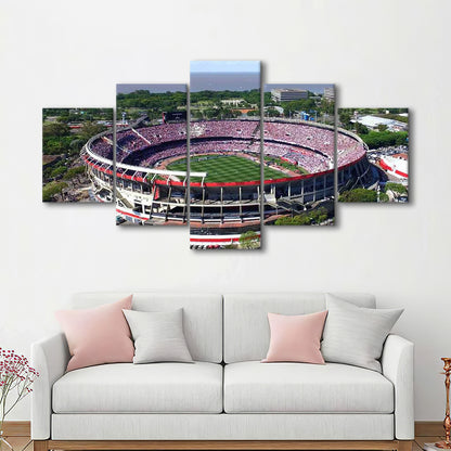 Estadio Antonio Vespucio Liberti, Stadium Canvas, Sport Art, Gift for him, 5 Panel, Large Canvas, Canvas Print Wall Art