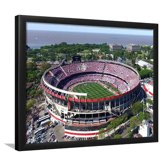Estadio Antonio Vespucio Liberti, Stadium Canvas, Sport Art, Gift for him, Framed Art Print Wall Decor, Picture Framed