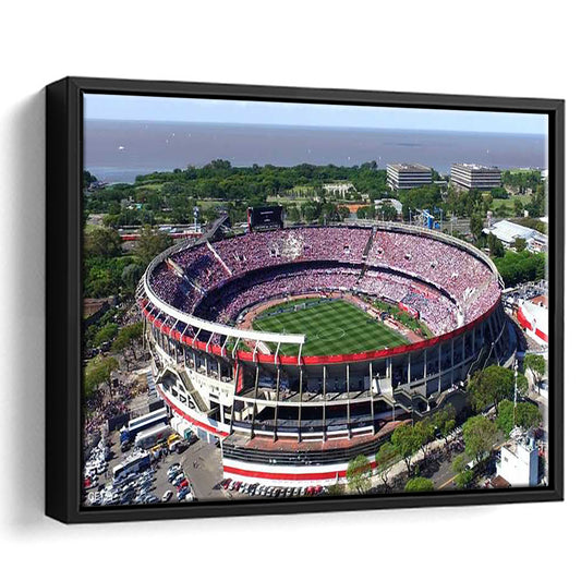 Estadio Antonio Vespucio Liberti, Stadium Canvas, Sport Art, Framed Canvas Print Wall Art, Floating Frame