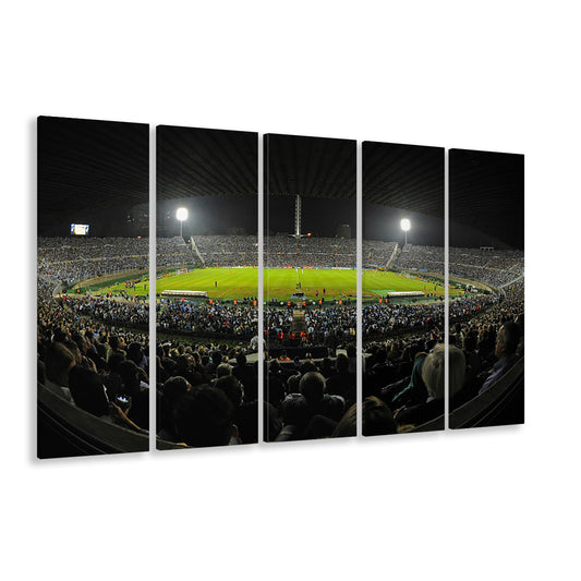 Estadio Centenario, Stadium Canvas, Sport Art, 5 Panel B, Extra Large Canvas, Canvas Print Wall Art