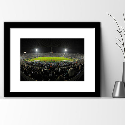 Estadio Centenario, Stadium Canvas, Sport Art, Gift for him, White Border Framed Art Print Wall Decor