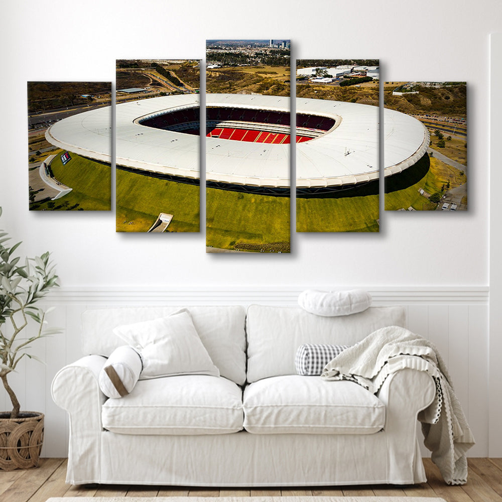 Estadio Chivas, Stadium Canvas, Sport Art, Gift for him, 5 Panel, Large Canvas, Canvas Print Wall Art