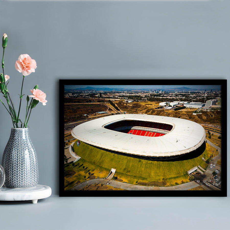 Estadio Chivas, Stadium Canvas, Sport Art, Gift for him, Framed Art Print Wall Decor, Picture Framed