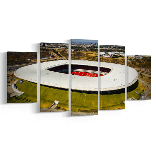 Estadio Chivas, Stadium Canvas, Sport Art, Gift for him, 5 Panel, Large Canvas, Canvas Print Wall Art