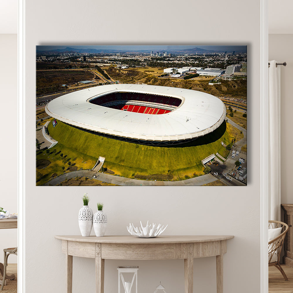 Estadio Chivas, Stadium Canvas, Sport Art, Gift for him, Man Cave Decor, Art Print, Canvas Print Wall Art