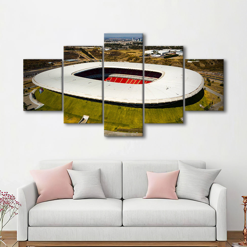 Estadio Chivas, Stadium Canvas, Sport Art, Gift for him, 5 Panel, Large Canvas, Canvas Print Wall Art