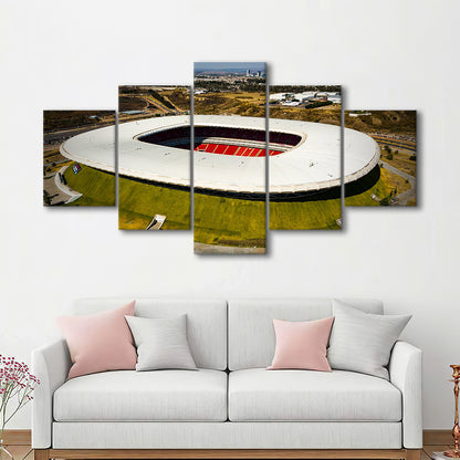 Estadio Chivas, Stadium Canvas, Sport Art, Gift for him, 5 Panel, Large Canvas, Canvas Print Wall Art