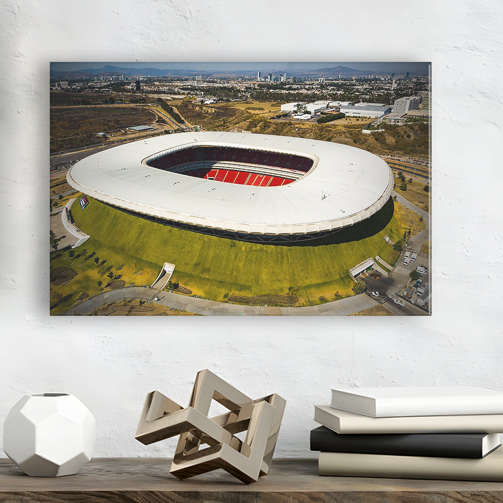 Estadio Chivas, Stadium Canvas, Sport Art, Gift for him, Man Cave Decor, Art Print, Canvas Print Wall Art