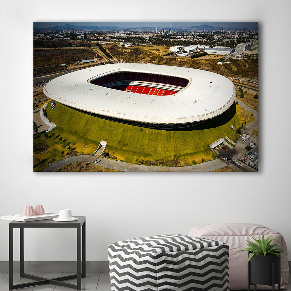 Estadio Chivas, Stadium Canvas, Sport Art, Gift for him, Man Cave Decor, Art Print, Canvas Print Wall Art