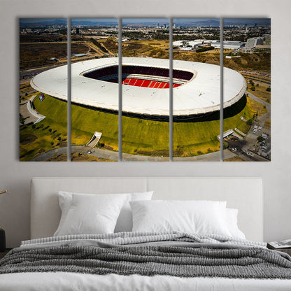 Estadio Chivas, Stadium Canvas, Sport Art, 5 Panel B, Extra Large Canvas, Canvas Print Wall Art
