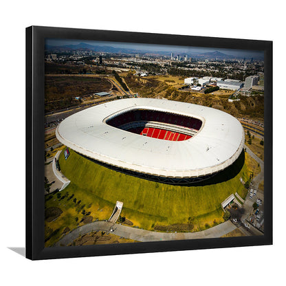 Estadio Chivas, Stadium Canvas, Sport Art, Gift for him, Framed Art Print Wall Decor, Picture Framed