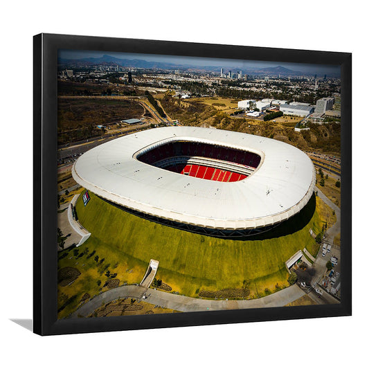 Estadio Chivas, Stadium Canvas, Sport Art, Gift for him, Framed Art Print Wall Decor, Picture Framed