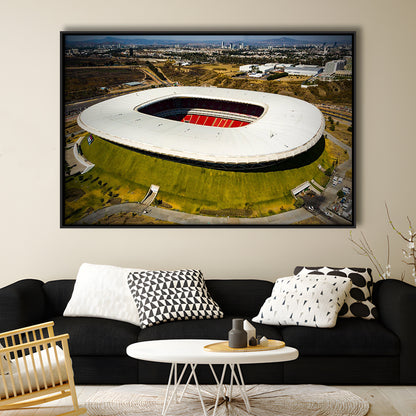 Estadio Chivas, Stadium Canvas, Sport Art, Framed Canvas Print Wall Art, Floating Frame