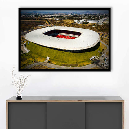 Estadio Chivas, Stadium Canvas, Sport Art, Gift for him, Framed Art Print Wall Decor, Picture Framed