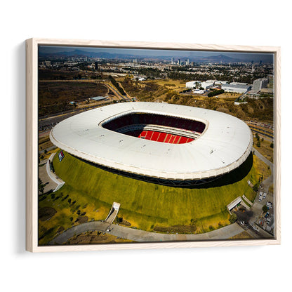 Estadio Chivas, Stadium Canvas, Sport Art, Framed Canvas Print Wall Art, Floating Frame
