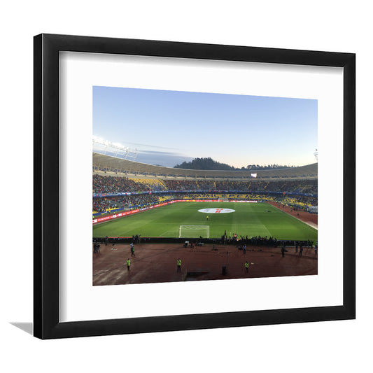 Estadio Ester Roa, Stadium Canvas, Sport Art, Gift for him, White Border Framed Art Print Wall Decor