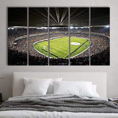 Estadio Jalisco Football Stadium, Stadium Canvas, Sport Art, 5 Panel B, Extra Large Canvas, Canvas Print Wall Art