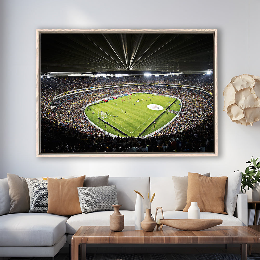 Estadio Jalisco Football Stadium, Stadium Canvas, Sport Art, Framed Canvas Print Wall Art, Floating Frame