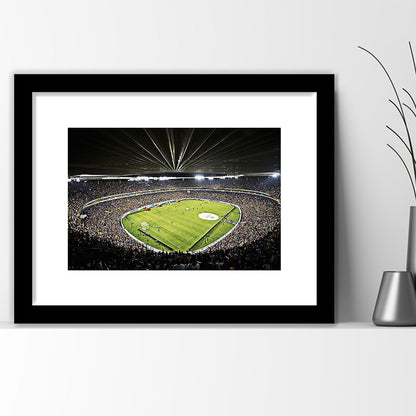Estadio Jalisco Football Stadium, Stadium Canvas, Sport Art, Gift for him, White Border Framed Art Print Wall Decor