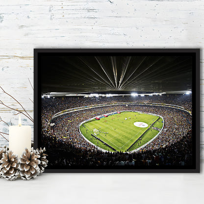 Estadio Jalisco Football Stadium, Stadium Canvas, Sport Art, Framed Canvas Print Wall Art, Floating Frame