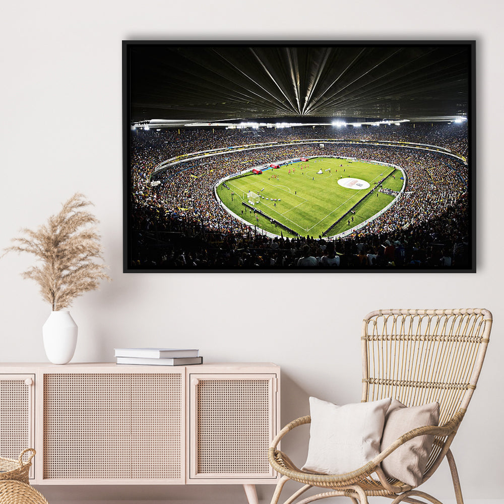 Estadio Jalisco Football Stadium, Stadium Canvas, Sport Art, Framed Canvas Print Wall Art, Floating Frame