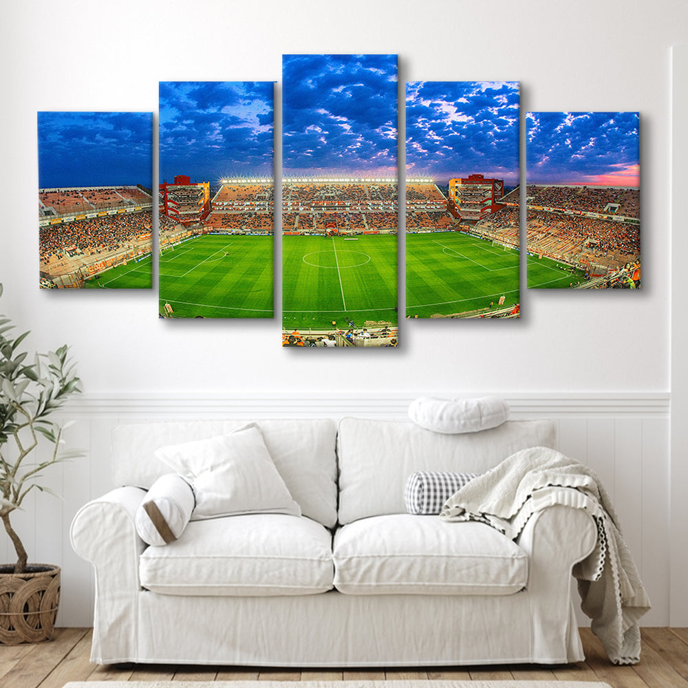 Estadio Libertadores de America, Stadium Canvas, Sport Art, Gift for him, 5 Panel, Large Canvas, Canvas Print Wall Art