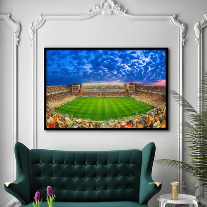 Estadio Libertadores de America, Stadium Canvas, Sport Art, Gift for him, Framed Art Print Wall Decor, Picture Framed