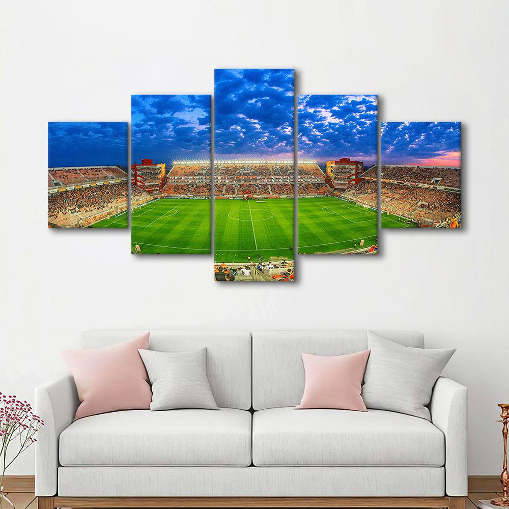 Estadio Libertadores de America, Stadium Canvas, Sport Art, Gift for him, 5 Panel, Large Canvas, Canvas Print Wall Art