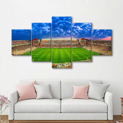 Estadio Libertadores de America, Stadium Canvas, Sport Art, Gift for him, 5 Panel, Large Canvas, Canvas Print Wall Art